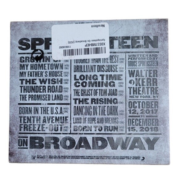 High Hopes by Bruce Springsteen (CD, 2014) & Spring Steen on Broadway (CD, 2018) - Picture 5 of 6